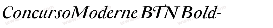 ConcursoModerne BTN Bold字体转换